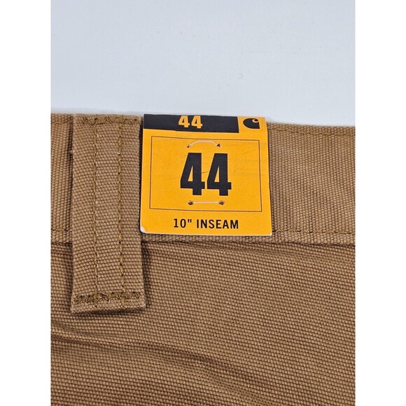 Carhartt Men's 44 Relaxed Fit Rigby 10" Dungaree Shorts Rugged Flex Tan New NWT - Picture 5 of 8